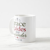 Mug La Grâce Guide Ma Soumission Citation de Vérité Bi (Devant gauche)