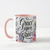 Mug La grâce personnalisée sur la grâce chrétienne fem (Gauche)