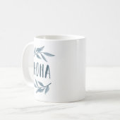 Mug La grand-mère grecque de Nona avec ses feuilles (Devant gauche)