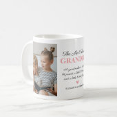 Mug La grand-mère la plus aimée 2 Photo (Devant gauche)