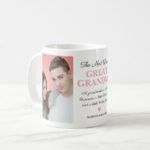 Mug La grande grand-mère la plus aimée 2 Photo (Devant gauche)