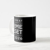 Mug La Grande Réinitialisation Des Mèmes De 2026 Mèmes (Devant gauche)