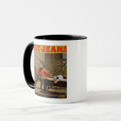 Mug "La grande scène de scierie", affiche pour des (Devant gauche)