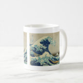 Mug La Grande Vague au large de Kanagawa - Bois célèbr (Devant droit)