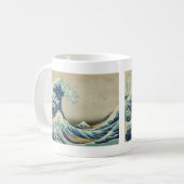 Mug La Grande Vague au large de Kanagawa - Bois célèbr (Devant gauche)