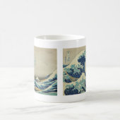Mug La Grande Vague au large de Kanagawa - Bois célèbr (Centre)