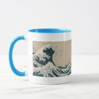 La grande vague de Kanagawa, vues du mont Fuji