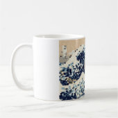 Mug La grande vague outre de l'art de pixel de bit de (Gauche)