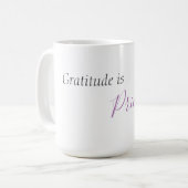 Mug La gratitude est inestimable pour la pâte à café (Devant gauche)