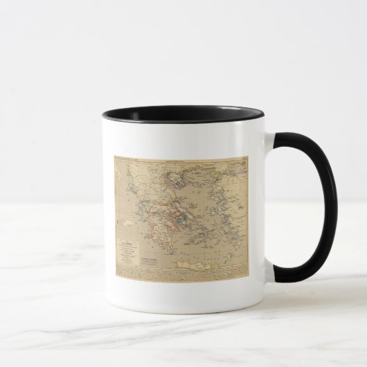 Mug La Grece, les cotes de l'Asie Mineure (Droite)