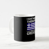 Mug La Grèce remet le patrimoine grec à l'Amérique gre (Devant gauche)