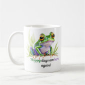 Mug La grenouille aquarelle avec les jours Hoppy est d (Gauche)