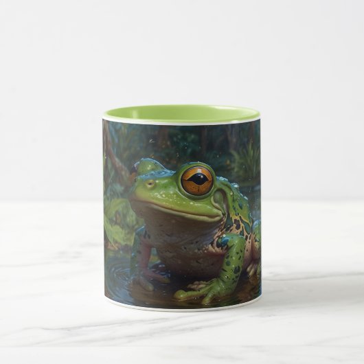 Mug La grenouille des arbres dans un étang paysage fau (Centre)