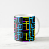 Mug La grille néon rétro (Devant droit)