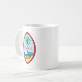 Mug La GUAM - emblème/drapeau/manteau des bras/symbole (Devant gauche)