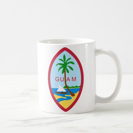 Mug La GUAM - emblème/drapeau/manteau des bras/symbole (Droite)