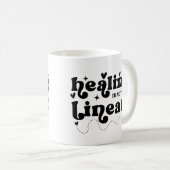 Mug La guérison n'est pas une citation de santé mental (Devant droit)