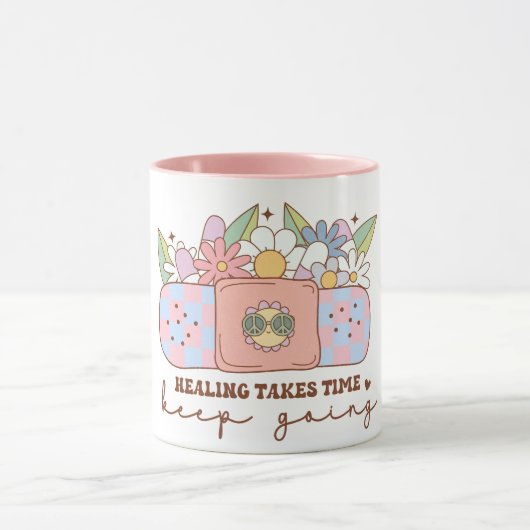 Mug La guérison Prend Du Temps À Continuer, Citation S (Centre)