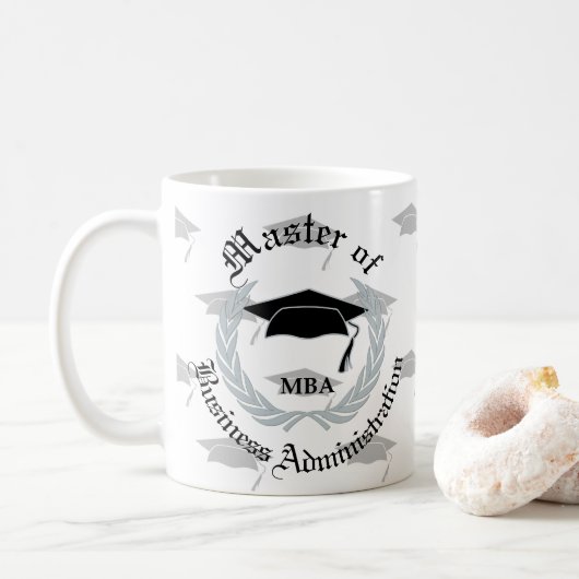 Mug La guirlande argentée maîtrise l'obtention du (Avec donut)