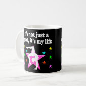 MUG LA GYMNASTIQUE ROSE JOLIE EST MA CONCEPTION DE VIE (Devant gauche)