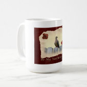 Mug La heureuse Sainte-Valentin soit mon Valentine (Devant gauche)