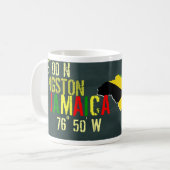 Mug La Jamaïque 18° 00' N/76° 50' W (Devant gauche)