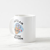 Mug La Jambe Avant La Tempête Un Météo Drôle (Devant gauche)