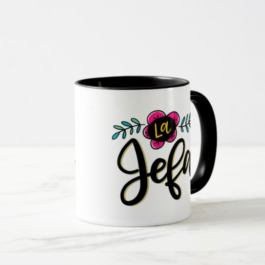 Mug La Jefa, (Devant droit)