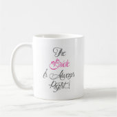 Mug La jeune mariée est toujours bon présent de (Gauche)
