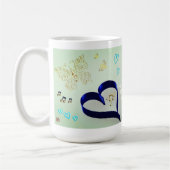 Mug La joie compte - Chat de musique - Papillon et abe (Gauche)