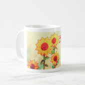 Mug 'La joie du Seigneur est ma force', tournesol (Devant gauche)