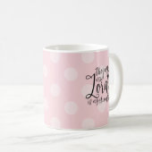 Mug La Joie du Seigneur Pink Polka Dot (Devant droit)