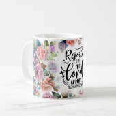 Mug La Joie Florale Dans Le Seigneur Toujours (Devant gauche)