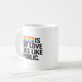 Mug La justice est ce qui ressemble l'amour à l'en (Devant gauche)