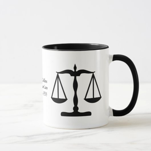 Mug La justice mesure le noir de ~ (Droite)