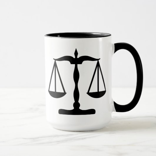 Mug La justice mesure le noir de ~ (Droite)