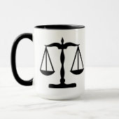 Mug La justice mesure le noir de ~ (Gauche)