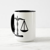 Mug La justice mesure le noir de ~ (Devant gauche)