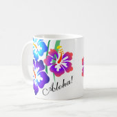 Mug La ketmie hawaïenne fleurit Aloha (Devant gauche)