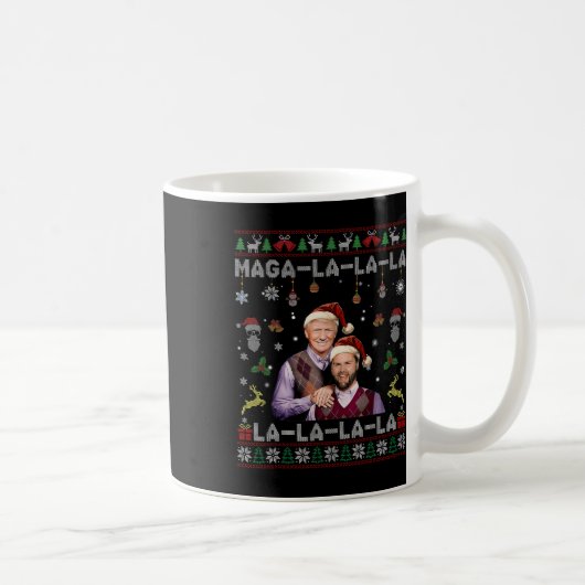 Mug La La Donald Trump Potus 47 Swea de Noël laid (Droite)