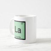 Mug La - Lafayette Indiana Chimie Tableau Périodique (Devant gauche)