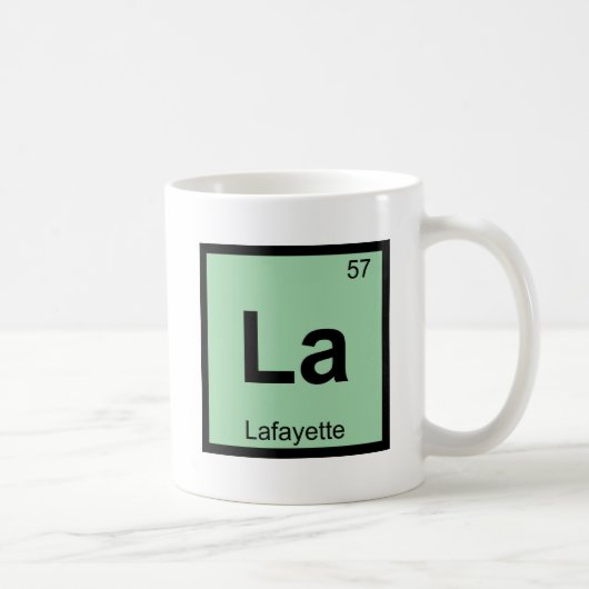 Mug La - Lafayette Indiana Chimie Tableau Périodique (Droite)