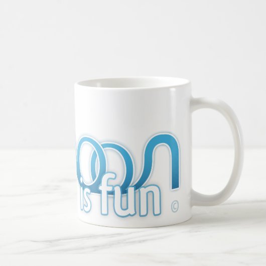 Mug La lagune est logo d'amusement (Droite)