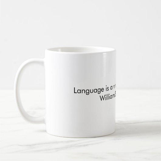 Mug La langue est un virus d'espace (Gauche)