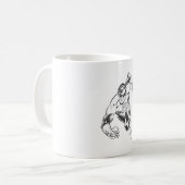 Mug La lanterne verte saute en avant (Devant gauche)