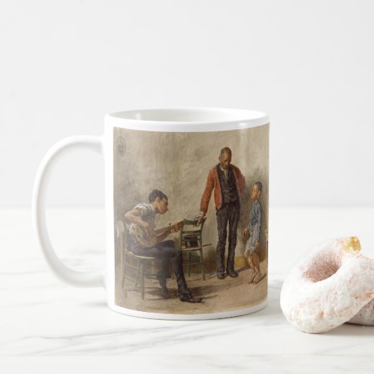 Mug La leçon de danse par Thomas Eakins (Avec donut)
