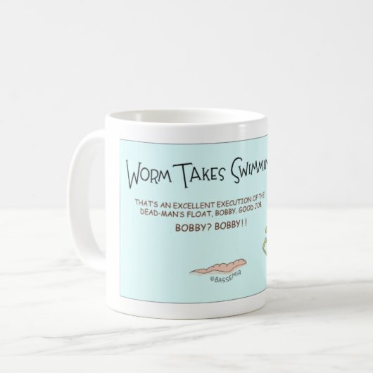 Mug La leçon de natation de ver (Devant gauche)