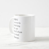 Mug La lecture du japonais est vraiment facile drôle s (Devant gauche)