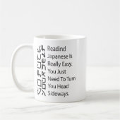 Mug La lecture du japonais est vraiment facile drôle s (Gauche)