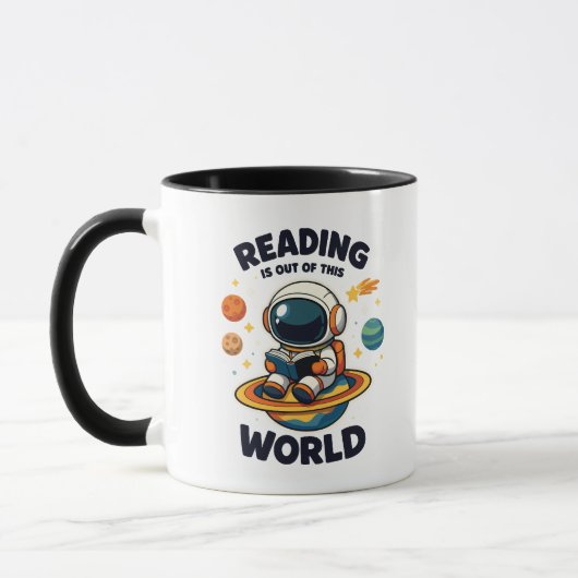 Mug La lecture est hors de ce monde (Gauche)